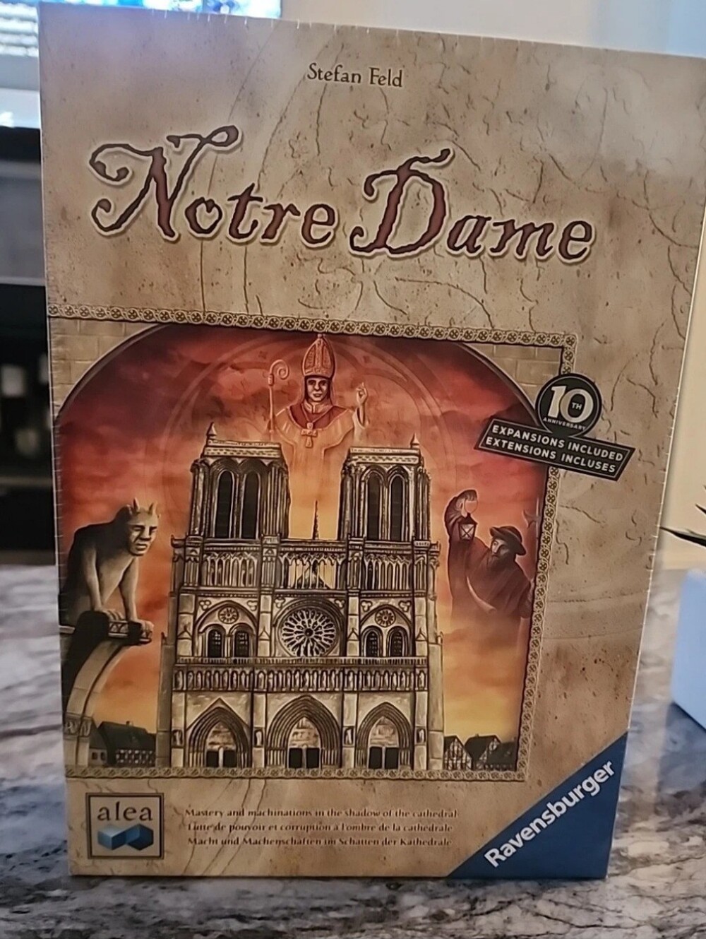 Notre Dame 10th Anniversary Board Game Ravensburger  by Stefan Feld, New!